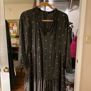 Elegant dark green madewell dress